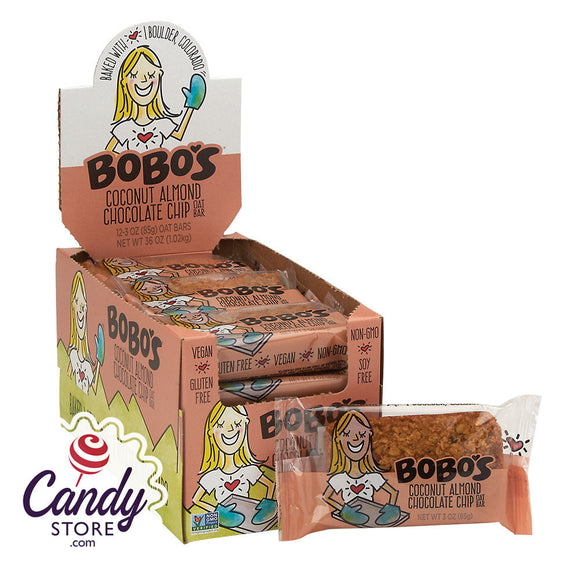 Bobo's Coconut Almond Chocolate Chip Oat Bar 3oz - 12ct CandyStore.com