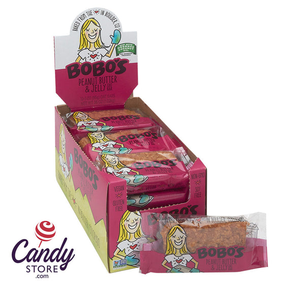 Bobo's Peanut Butter & Jelly Oat Bar 3oz - 12ct CandyStore.com
