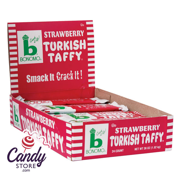 Bonomo Turkish Taffy Strawberry - 24ct CandyStore.com