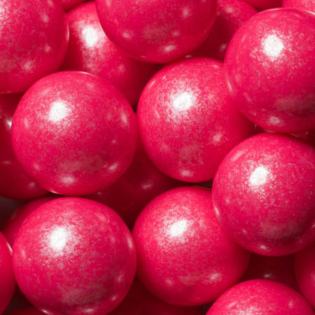 Bright Pink Shimmer Gumballs - 2lb CandyStore.com