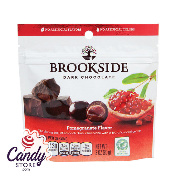 Brookside Dark Chocolate Pomegranate 3oz Pouch - 10ct CandyStore.com