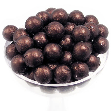 Brown Foil Chocolate Balls - 10lb CandyStore.com