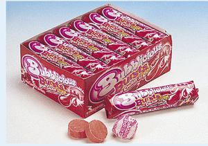 Bubblicious Bursts Sour Cherry Storm Sticks - 12ct box CandyStore.com