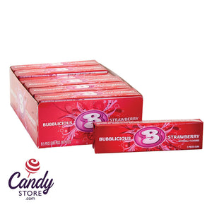 Bubblicious Strawberry Gum - 18ct CandyStore.com