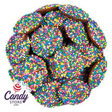 Bulk Chocolate Nonpareils w Seeds Rainbow & White - 6lb CandyStore.com