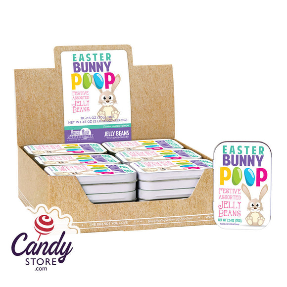 Bunny Poop Jelly Beans Candy - 18ct Tins CandyStore.com