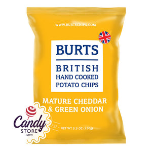 Burts Mature Cheddar And Green Onion Chips 5.3oz Bags - 10ct CandyStore.com