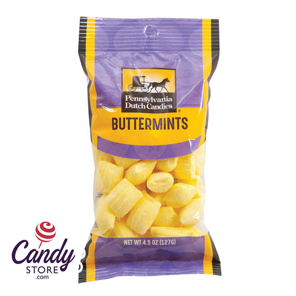 Buttermints Peg Bags Clear Window - 12ct CandyStore.com