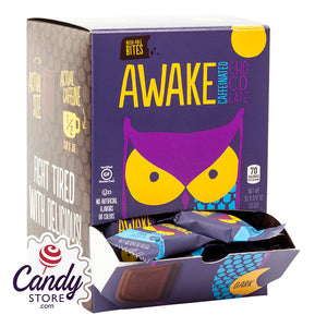 Caffeinated Awake Bites Dark Chocolate - 50ct CandyStore.com