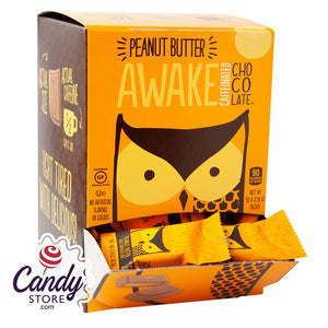 Caffeinated Awake Bites Peanut Butter 0.58oz Changemaker - 50ct CandyStore.com