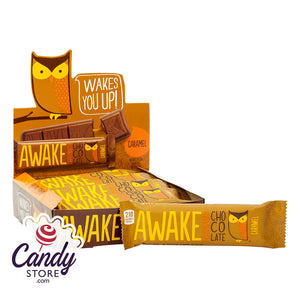 Caffeinated Awake Chocolate Caramel 1.55oz Bar - 12ct CandyStore.com