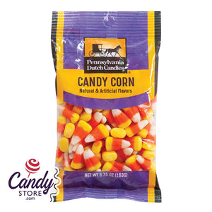 Candy Corn Peg Bags w Clear Windows - 12ct CandyStore.com