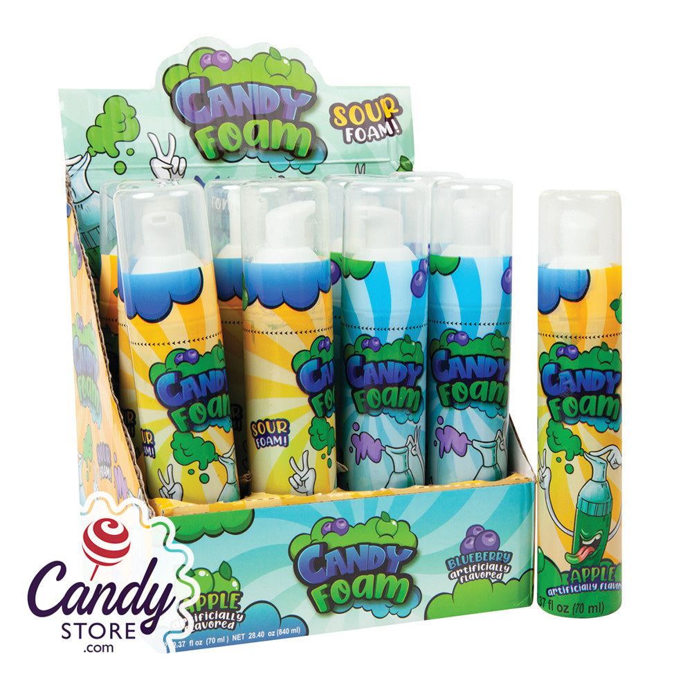 Candy Foam Sour Foam Candy Spray Bottles 12ct