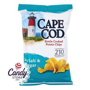Cape Cod Chips Sea Salt & Vinegar 2oz Peg Bags - 24ct CandyStore.com