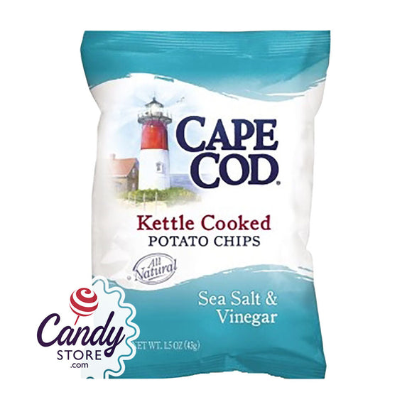 Cape Cod Sea Salt Vinegar Chips 1.5oz Bags - 56ct CandyStore.com
