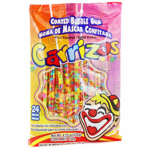 Carrizos Candy Coated Bubble Gum 24-Piece - 36ct CandyStore.com