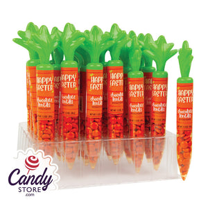 Carrot Tube w Orange Chocolate Lentils - 24ct CandyStore.com