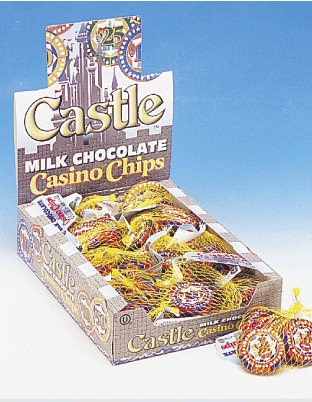 Castle Chocolate Casino Chips - 18ct Mesh Bags CandyStore.com