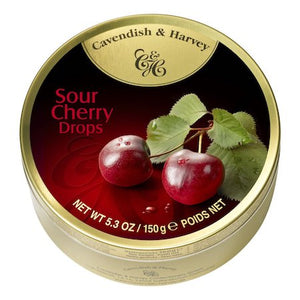 Cavendish & Harvey Cherry Drops Tin - 12ct CandyStore.com