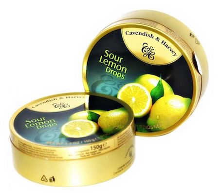 Cavendish & Harvey Lemon Drops Tin - 12ct CandyStore.com