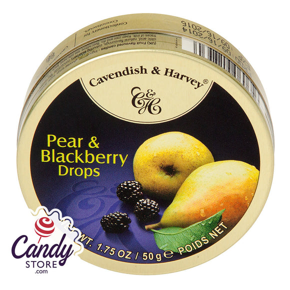 Cavendish & Harvey Pear & Blackberry Drops Tin - 7ct CandyStore.com