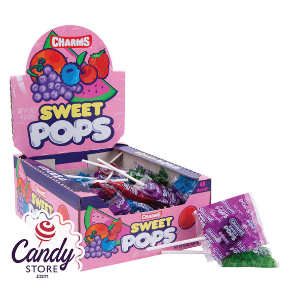 Charms Sweet Pops Lollipops Changemaker - 48ct CandyStore.com