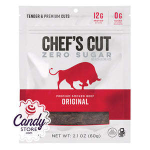 Chef's Cut Zero Sugar Original Beef Jerky 2oz Peg Bags - 8ct CandyStore.com