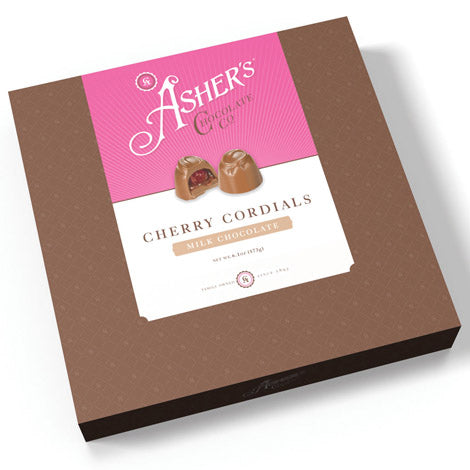 Cherry Cordials Milk Chocolate - 6.1oz Gift Box - 10ct CandyStore.com