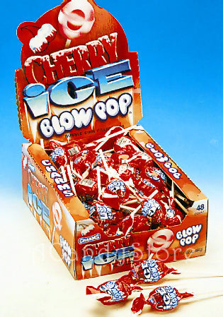 Cherry Ice Blow Pops - 48ct CandyStore.com