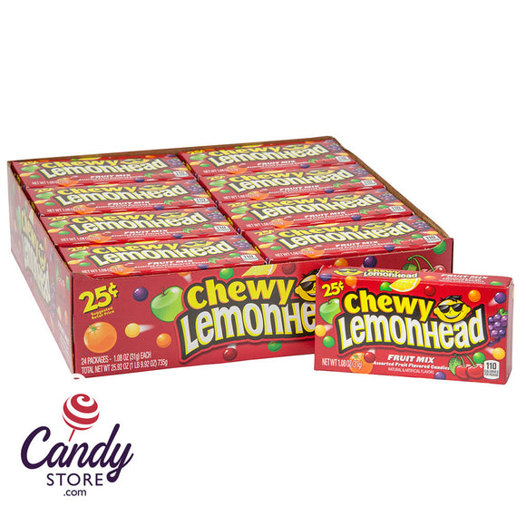 Chewy Lemonheads Fruit Mix Boxes - 24ct CandyStore.com