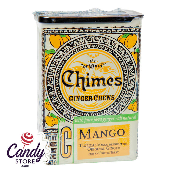 Chimes Mango Ginger Chews 2oz Tin - 20ct CandyStore.com