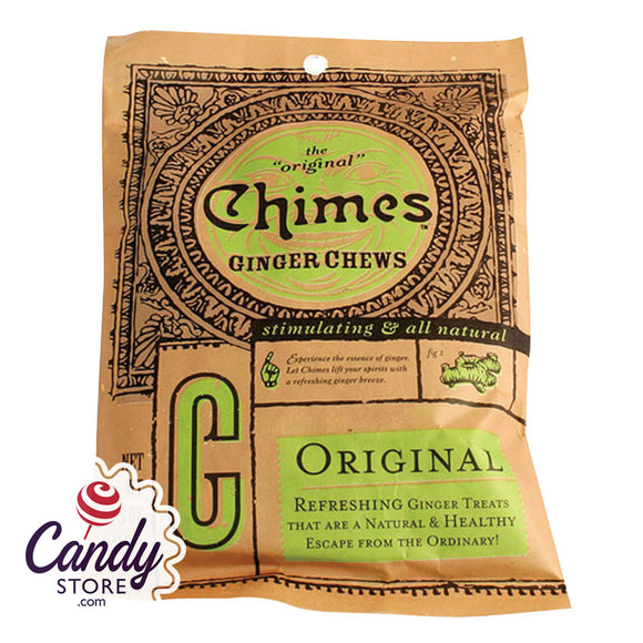 Chimes Original Ginger Chews 5oz Bag - 20ct CandyStore.com