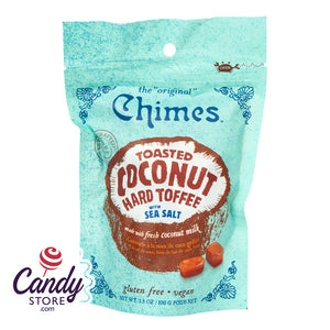 Chimes Toatste Coconut Hard Toffee 3.5oz Pouch - 12ct CandyStore.com