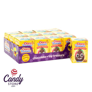 Choco Treasure Emoji Chocolate And Toy Surprise 0.8oz - 12ct CandyStore.com