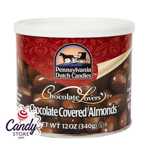 Chocolate Almonds Milk Can 12oz Pennsylvania Dutch - 12ct CandyStore.com