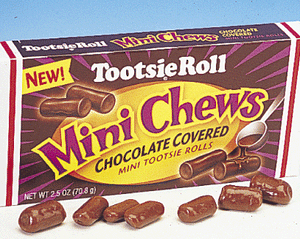 Chocolate-Covered Tootsie Rolls - Theater Box - 12ct CandyStore.com