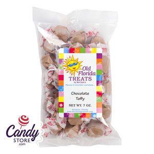 Chocolate Old Florida Treats Taffy - 12ct Bags CandyStore.com