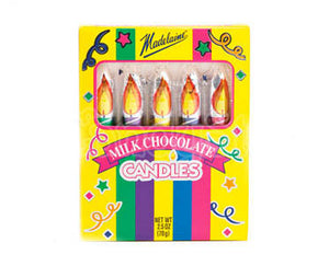 Chocolate Party Candles - 24ct CandyStore.com