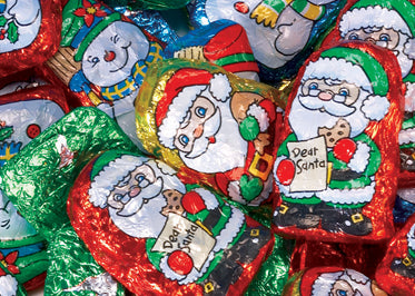 Chocolate Santas and Helpers - 4lb CandyStore.com