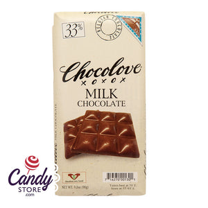 Chocolove Xoxo Pure Milk Chocolate Bars - 12ct CandyStore.com