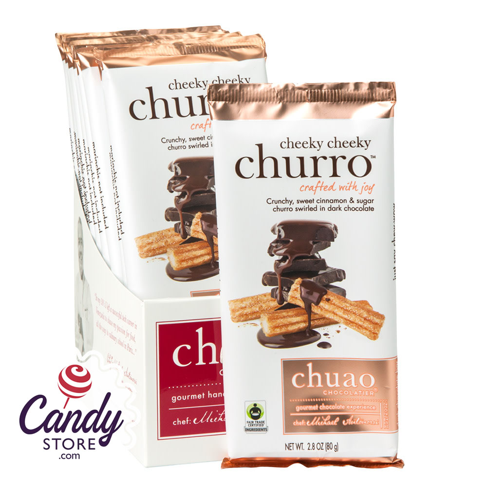 Chero Choco Chuao Dark Chocolate Cheeky Cheeky Churro 2.8oz Bar - 12ct – CandyStore.com