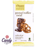 Chuao Dark Chocolate Pretzel Toffee Twirl 2.8oz Bar - 120ct CandyStore.com