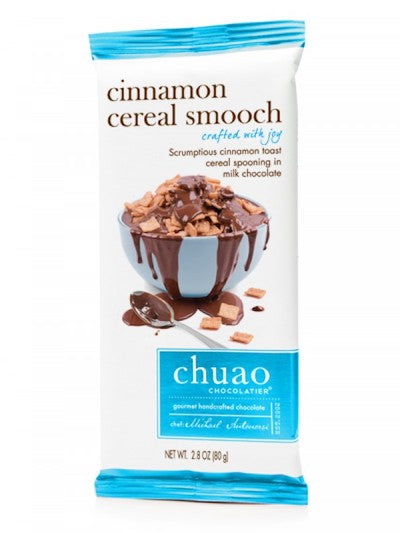 Chuao Milk Chocolate Cinnamon Cereal Smooch Bar - 12ct CandyStore.com