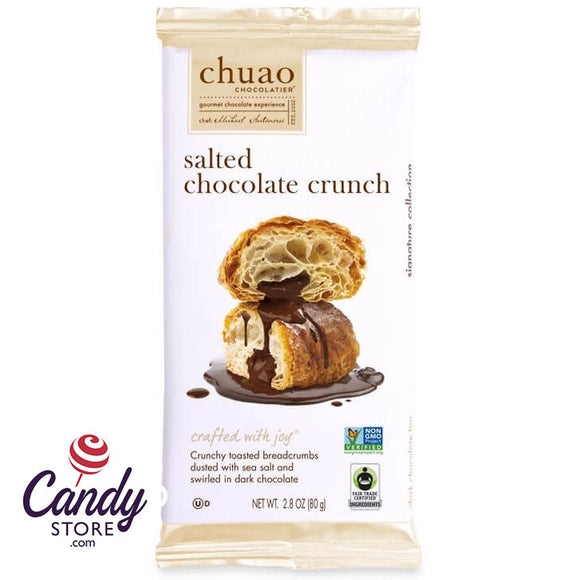 Chuao Salted Chocolate Crunch Bar - 12ct CandyStore.com