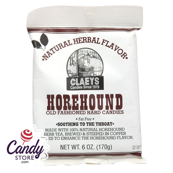 Claey's Horehound Drops 6oz Bag - 24ct CandyStore.com