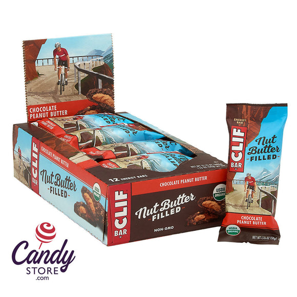 Clif Bars Nut Butter Filled Chocolate Peanut Butter 1.76oz - 12ct CandyStore.com
