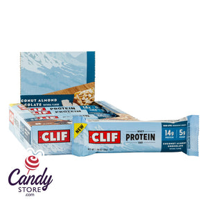 Clif Coconut Almond Chocolate Whey Protein 1.98oz Bar - 8ct CandyStore.com