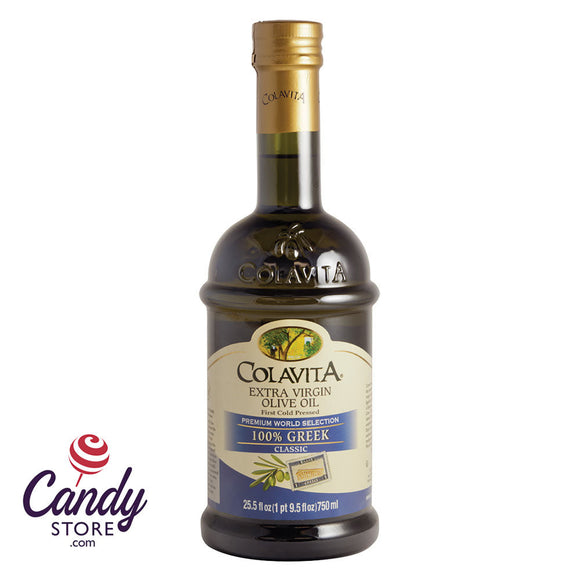 Colavita 100% Greek Extra Virgin Olive Oil 25oz Bottle - 6ct CandyStore.com