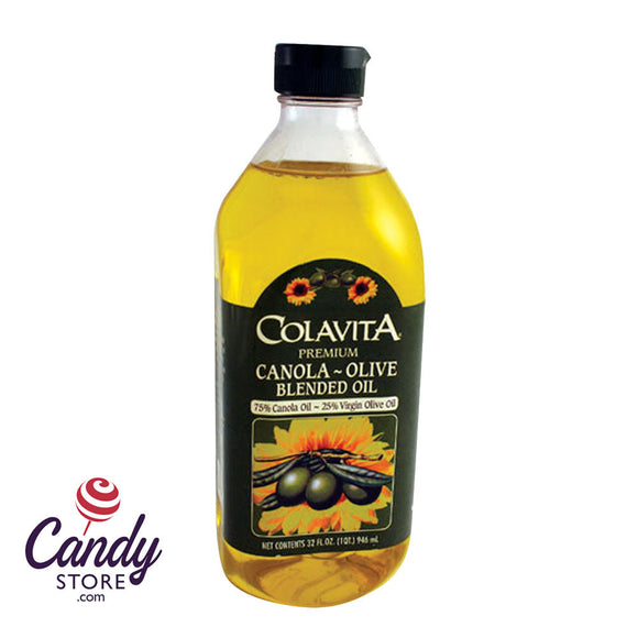 Colavita Canola Olive Blended Oil 32oz Bottle - 12ct CandyStore.com