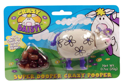 Crazy Daisy Pooping Cow Candy Dispenser - 6ct CandyStore.com